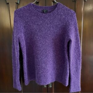COS Alpaca Wool Blend Crew Neck Sweater Long Sleeve Purple Womens Large